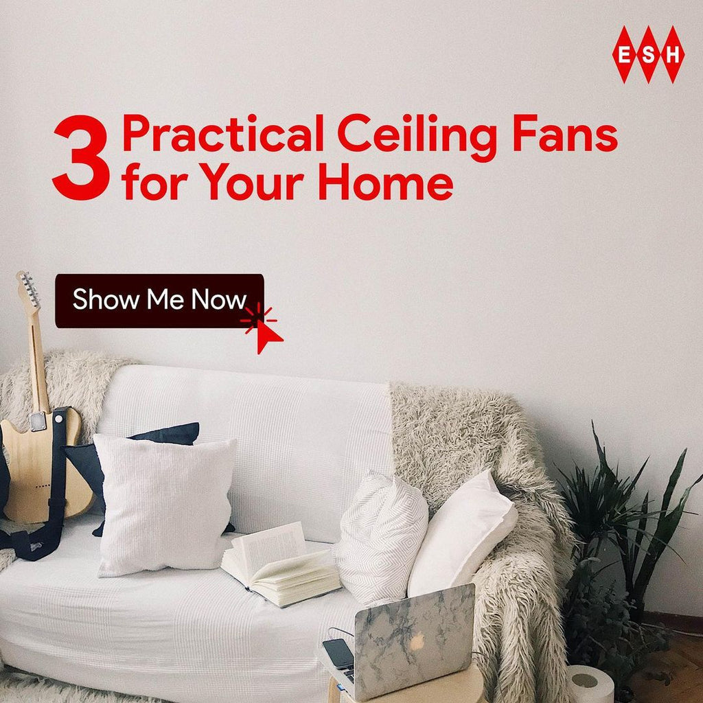 3 Practical Ceiling Fans for your Home