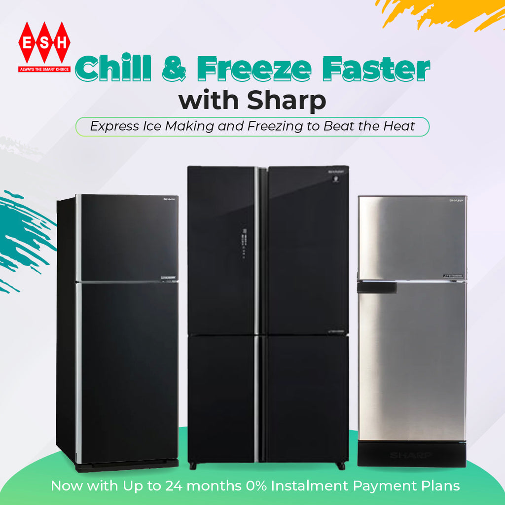 Chill & Freeze Faster with Sharp! Express Ice Making and Freezing to Beat the Heat