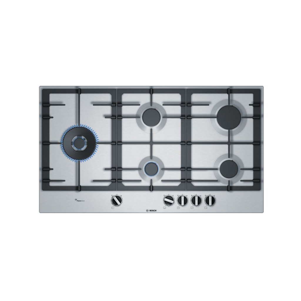 Bosch PCS9A5B90 Serie 6 90cm Stainless Steel Gas Hob ESH Online ESH Electrical
