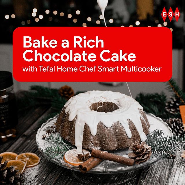 How to bake a Rich Chocolate Cake with Tefal Home Chef Smart Multicooker