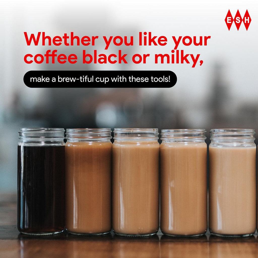 Whether you like your Coffee Black or Milky, make a Brew-tiful Cup with these tools!