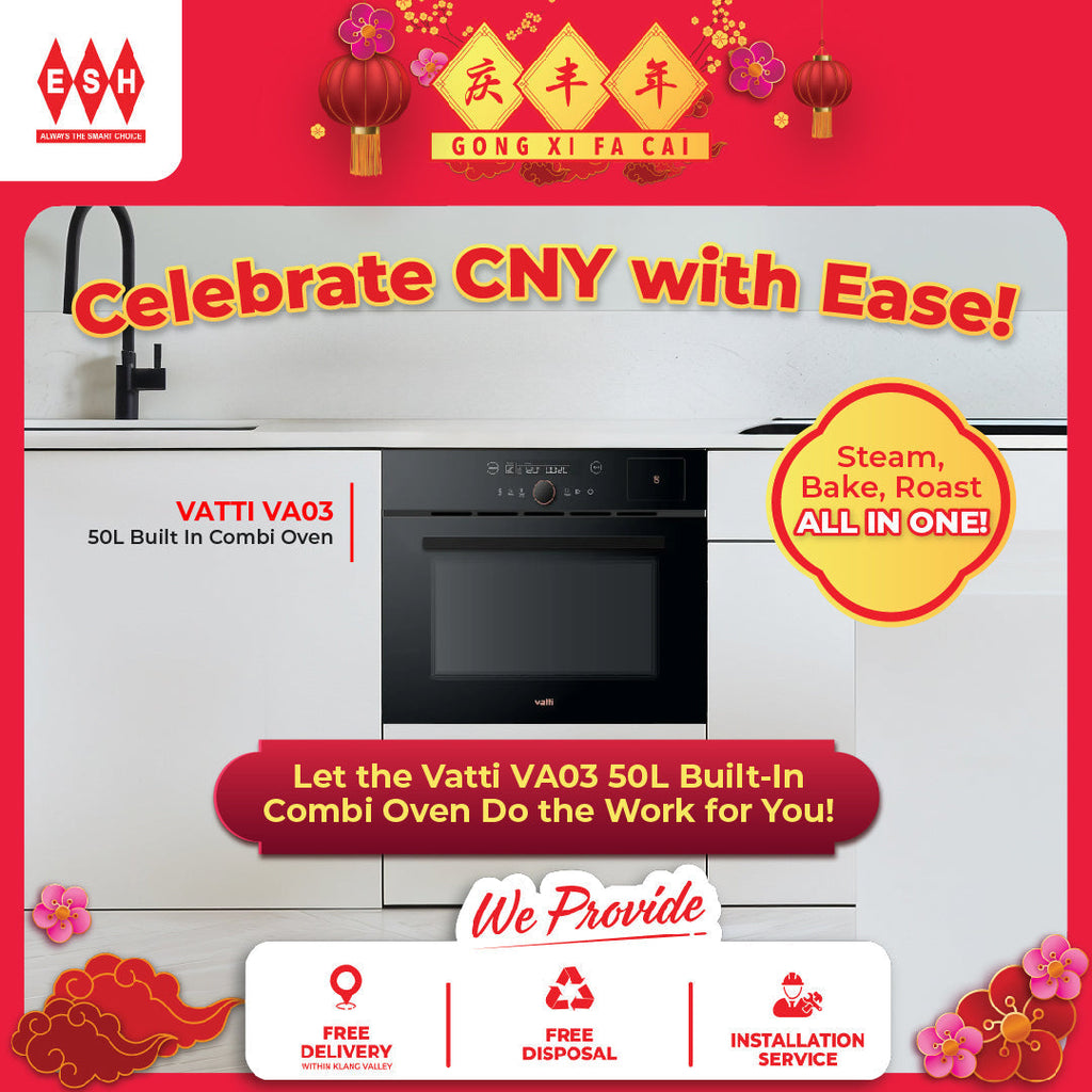 Make Your Chinese New Year Effortless with the Vatti VA03 50L Built-In Combi Oven