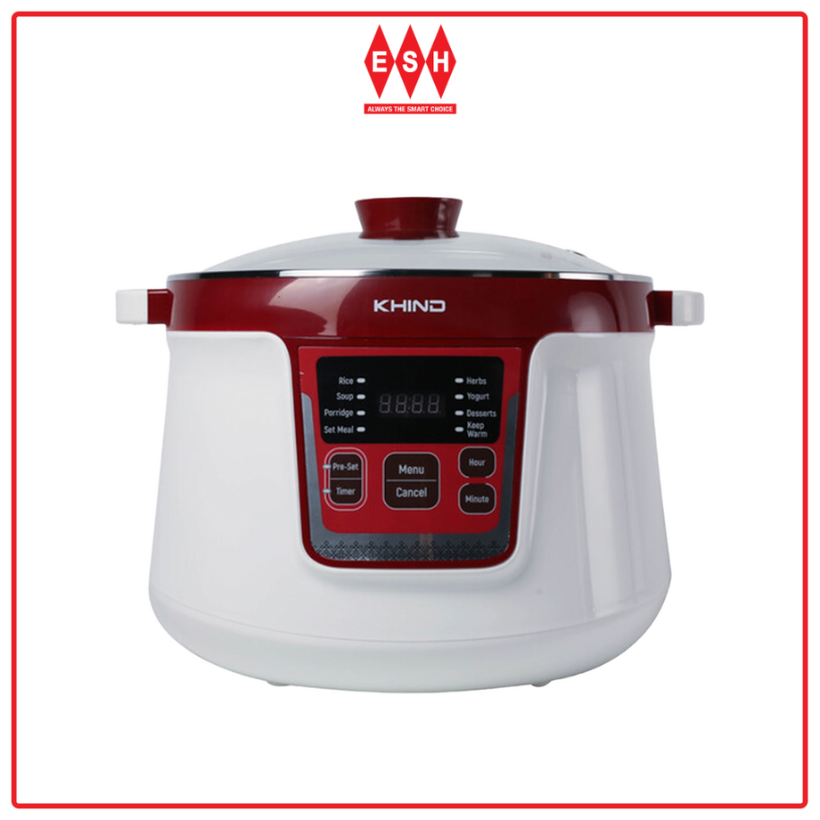 Khind DB32N 3.2L Fully Automated with Pre Set Menu Double Boiler ESH ESH Electrical