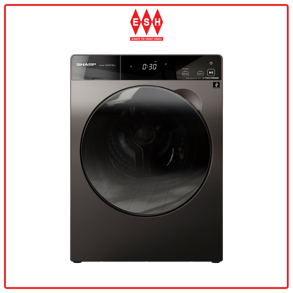 Sharp ESDK1054PMS Front Load 10.5kg Washer & 7kg Dryer | ESH – ESH Sharp ESDK1054PMS Front Load 10.5kg Washer & 7kg Dryer | ESH – ESH