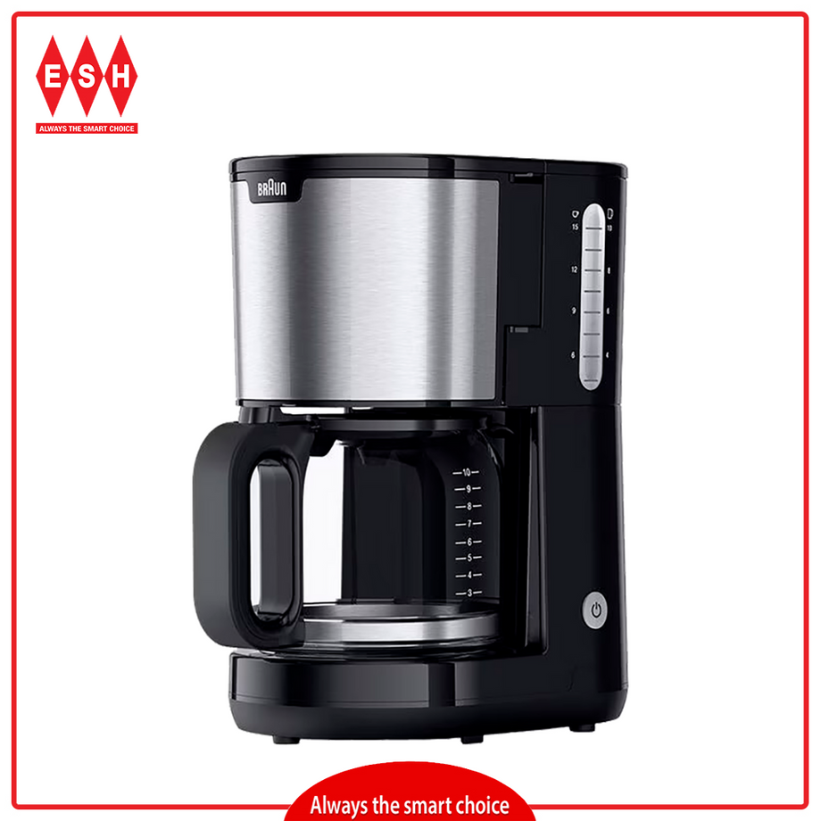 Braun KF1500BK PurShine 10 Cup AromaCarafe Coffee Maker ESH