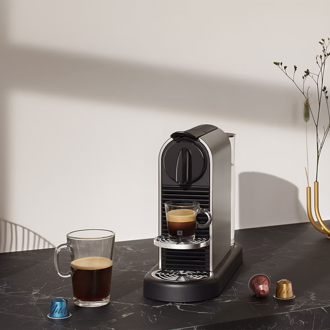Nespresso CitiZ Platinum D140 (Titanium) Coffee Machine – ESH Nespresso CitiZ Platinum D140 (Titanium) Coffee Machine – ESH