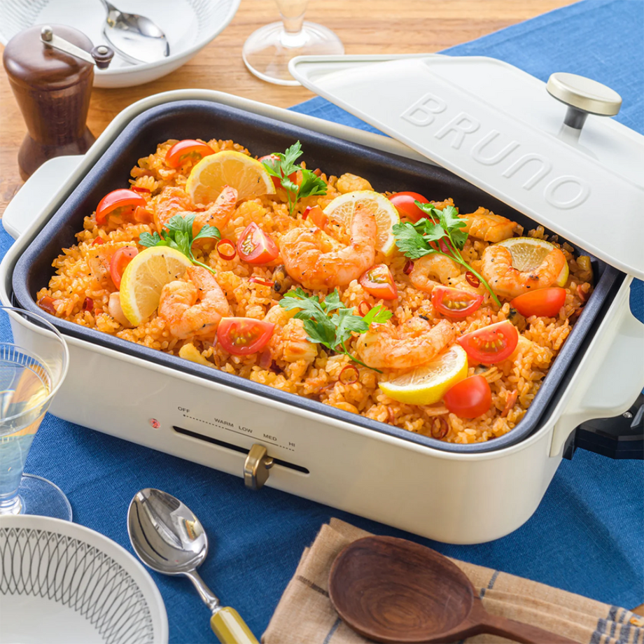 【新品未使用】BRUNO BOE021＋BOE021-NABE 翠モデル Amazon.com: BRUNO compact hot plate BOE021-BGY Blue-gray (Japan