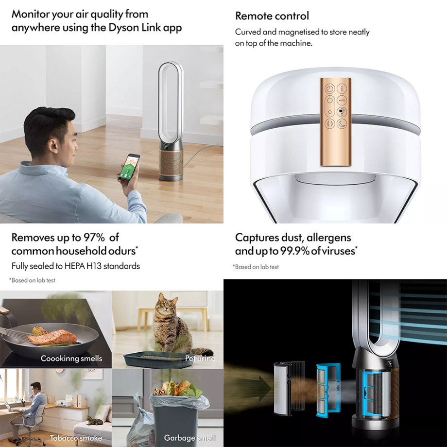 Dyson air online purifier smoke smell