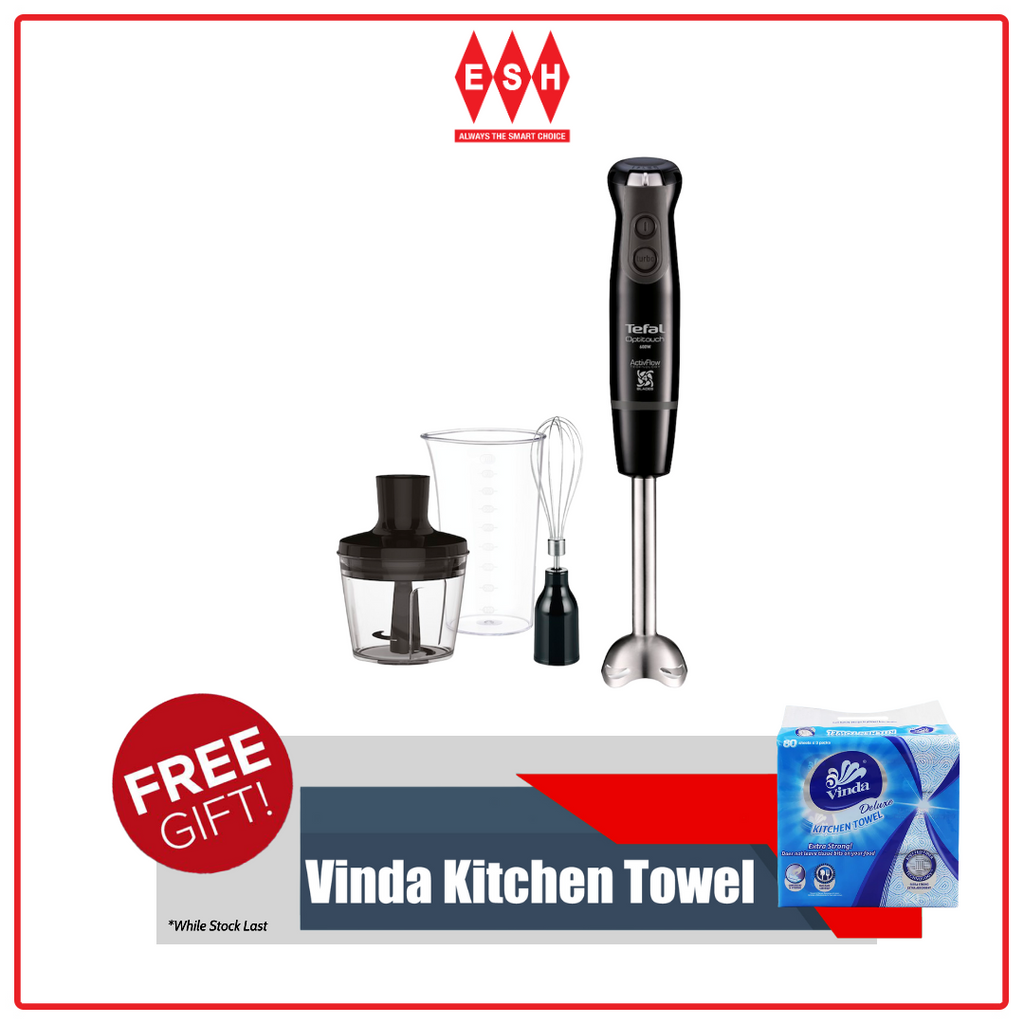 Tefal HB8338 Optitouch 16 Speed Control Hand Blender ESH Electrical