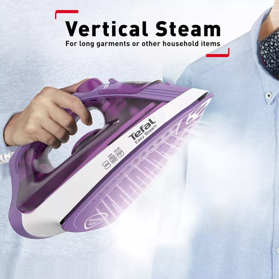 Black + Decker Purple Easy Steam Compact Iron