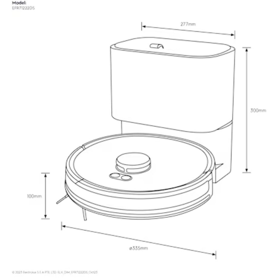 Electrolux EFR71222DS 700 with Emptying Station Robot Vacuum