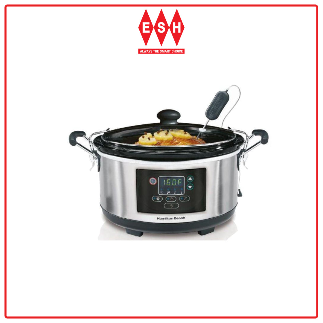 Hamilton Beach Slow Cooker 5,5 Litri - Cucina Lenta In Acciaio Inox, 265W - Foto 6