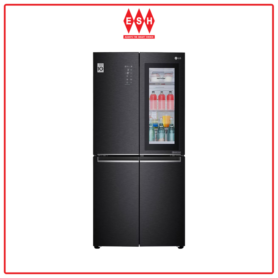 LG GC-Q22FTQEB 595L Slim French Door Fridge with InstaView Door-in