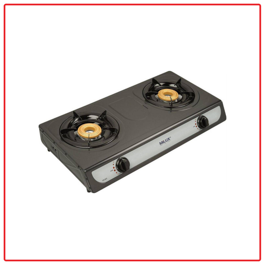Milux YS-023 Epoxy Double Burner Gas Stove ESH – ESH Electrical