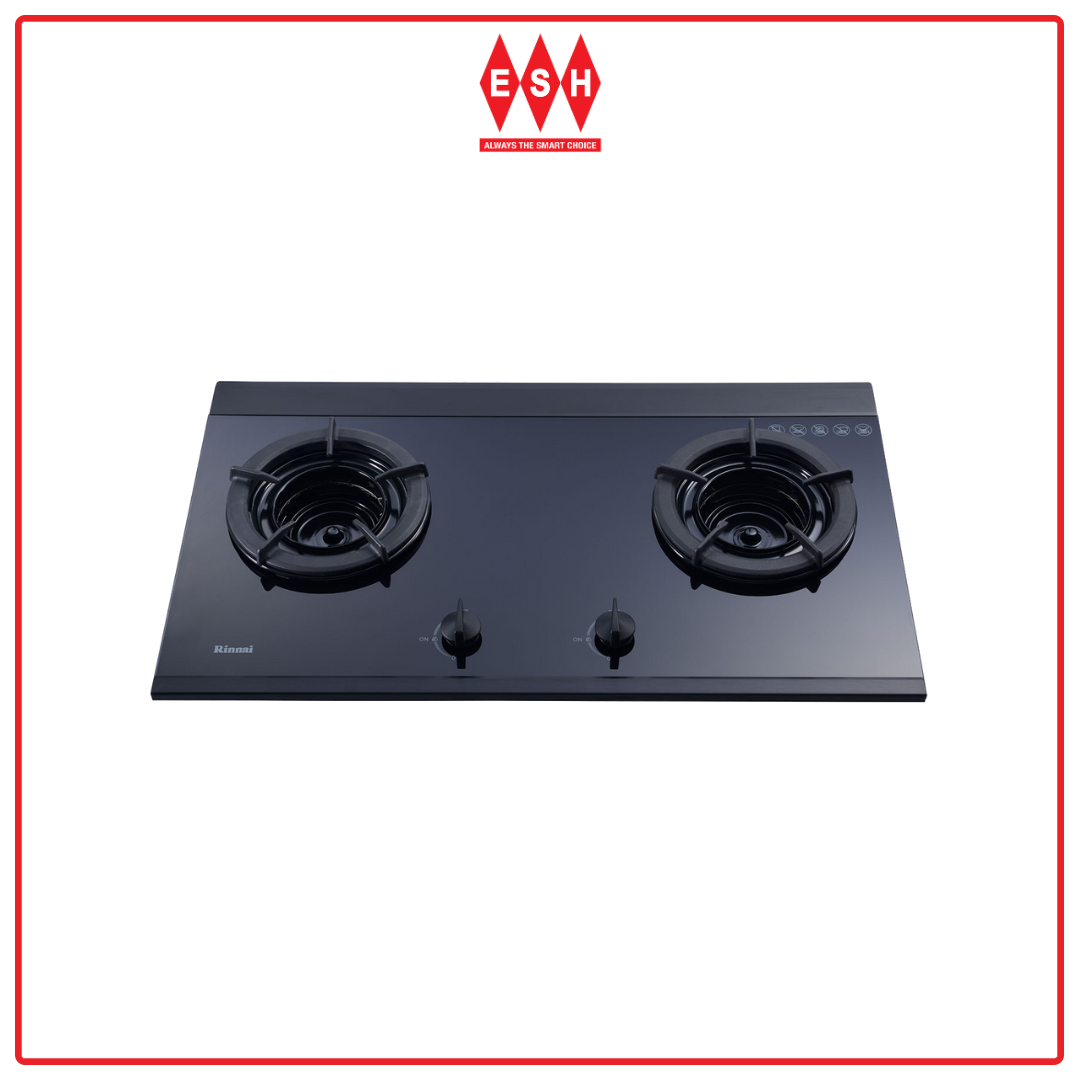Rinnai RB 2GI 2 Inner Burner Built in Gas Hob Glass ESH Online ESH Electrical