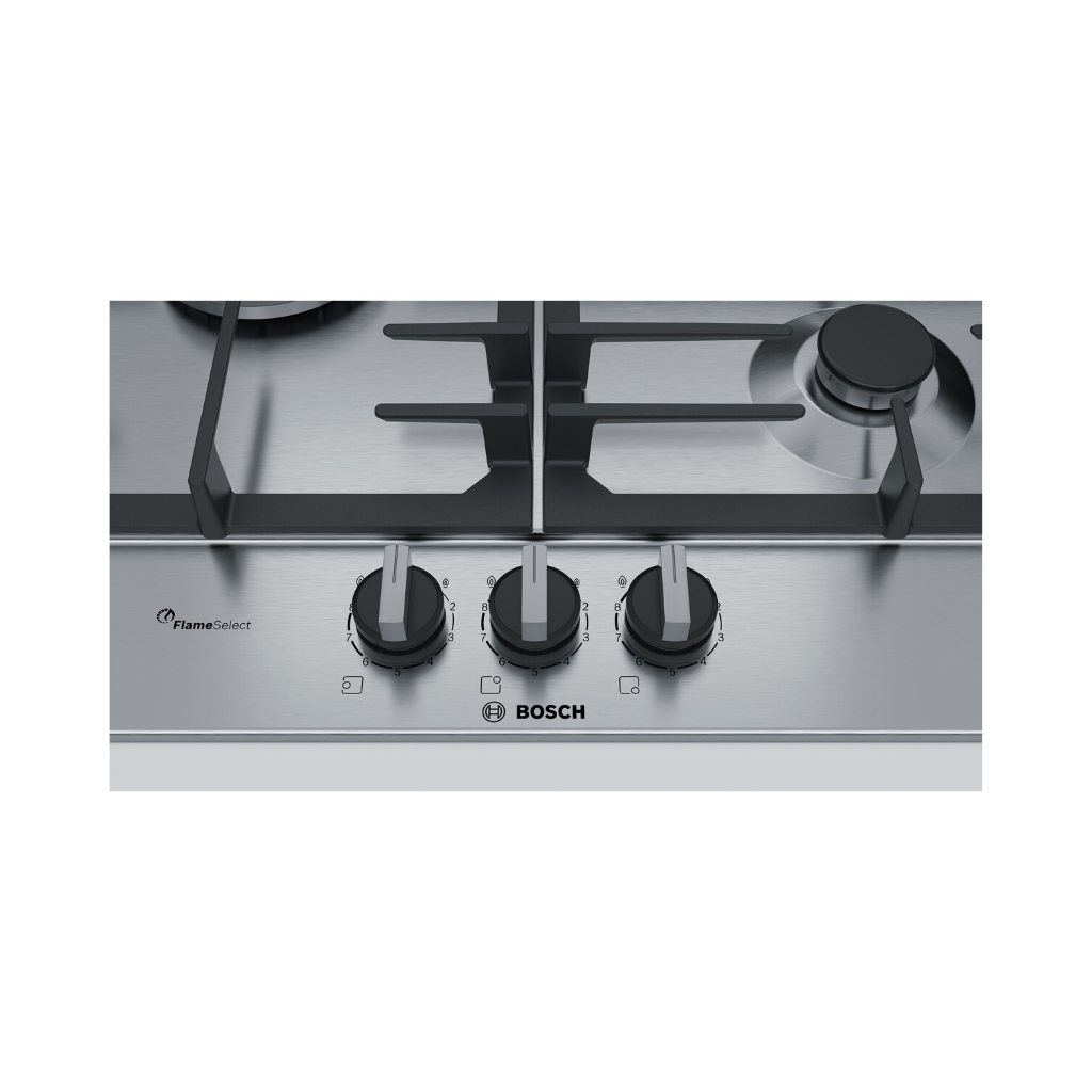 Bosch PCC6A5B90 60cm Built-In FlameSelect Stainless Steel Gas Hob
