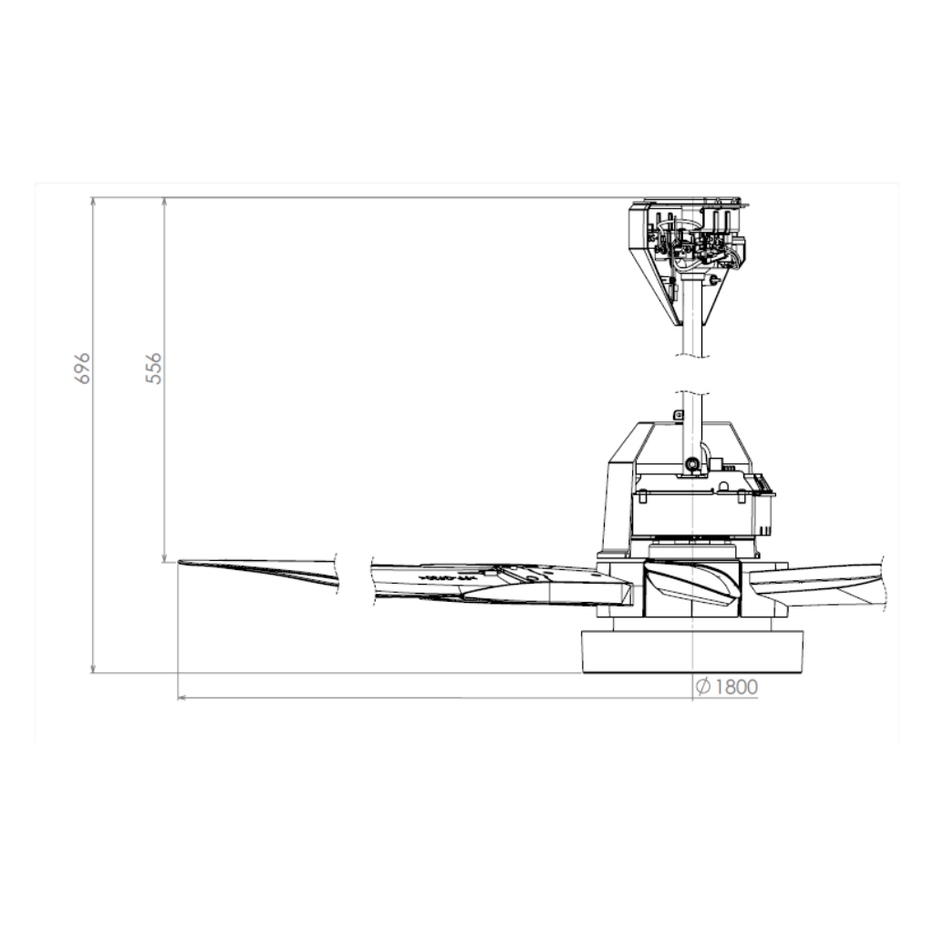 KDK K18NY-SBR 70" Moshon Remote Control Ceiling Fan | ESH Online