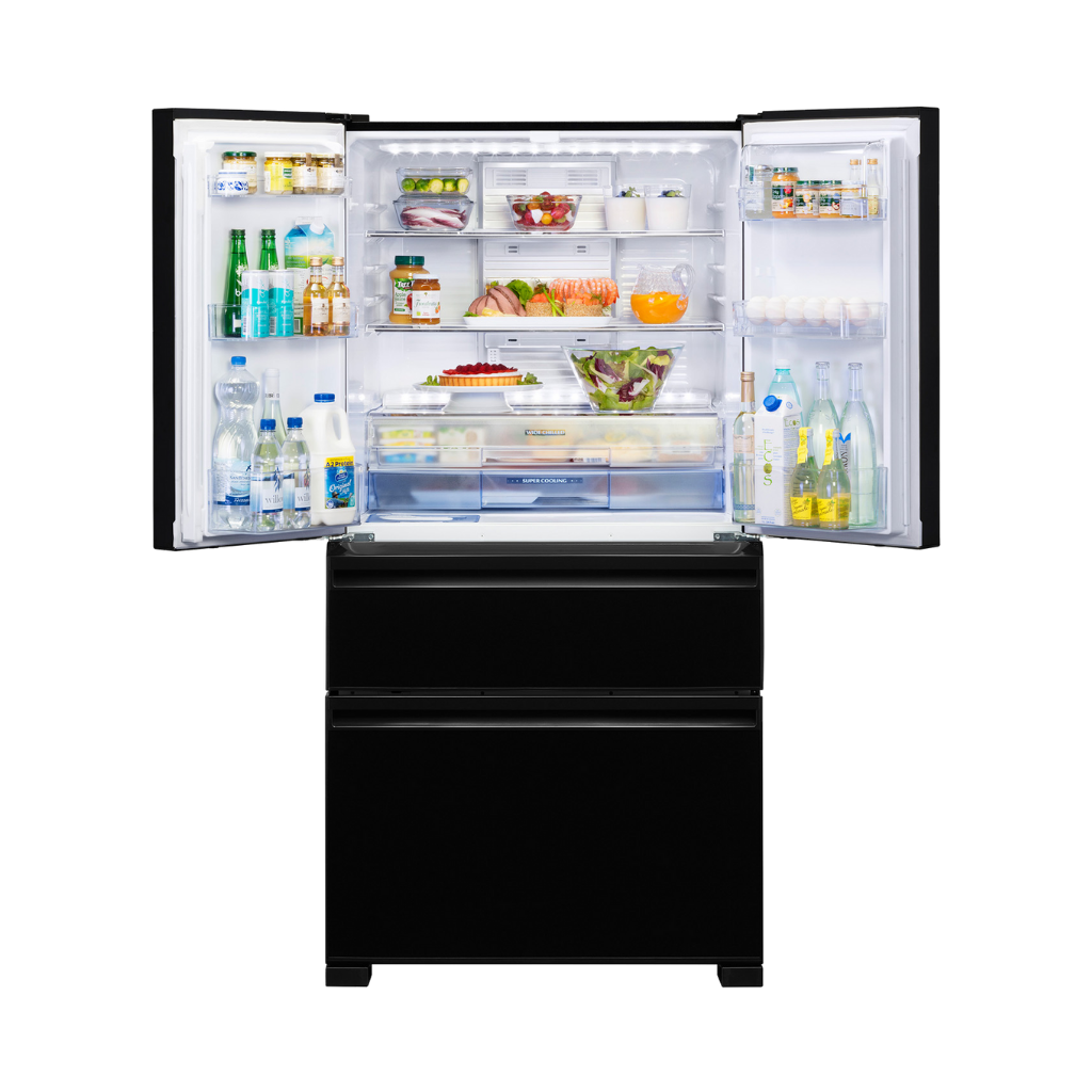 Mitsubishi MRLX68EM 630L Multi Drawer Glass Door & Ice Maker Fridge