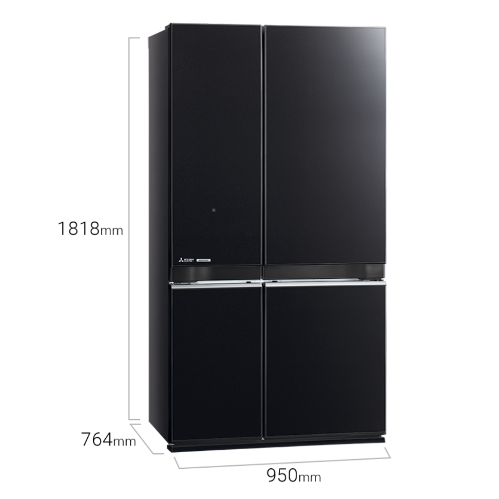 Mitsubishi MRL78EN 710L 4-Door French Glass Door Refrigerator | ESH