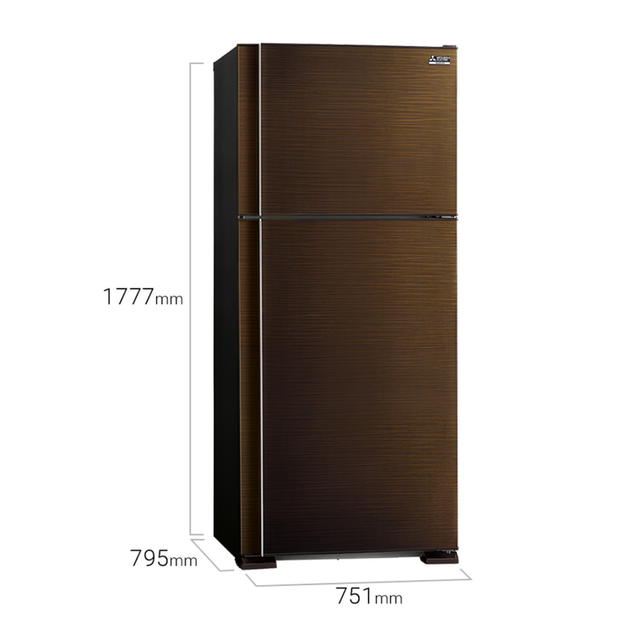 Mitsubishi MRF62EG 560L 2-Door Top Freezer Inverter Refrigerator