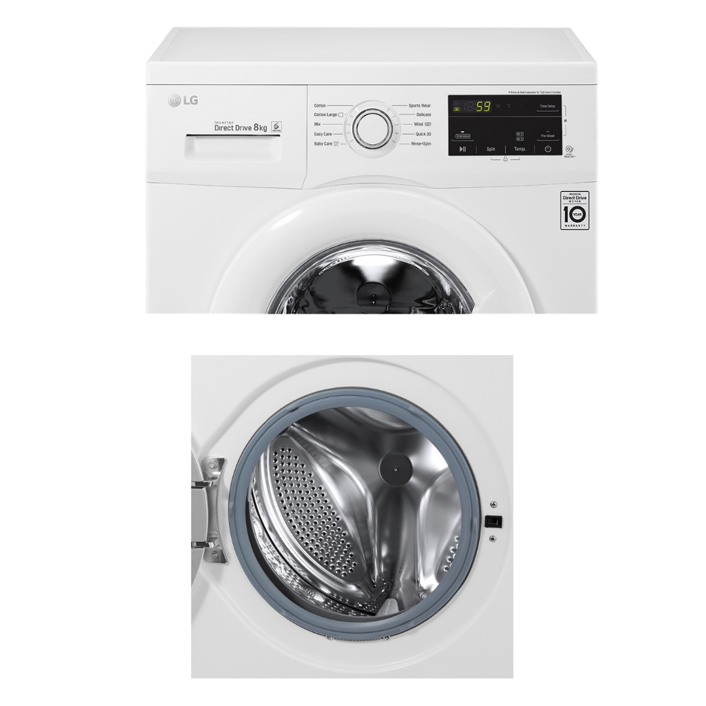 Forholdsvis ukendt chant LG 8kg 6 Motion Inverter Direct Drive Washing Machine WDMD8000WM | ESH –  ESH Electrical